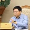 El viceprimer ministro vietnamita Nguyen Van Thang interviene en la cita (Foto: https://baochinhphu.vn/)