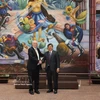 El viceministro vietnamita de Agricultura y Medio Ambiente Tran Thanh Nam se reúne con el titular de la Secretaría de Agricultura y Desarrollo Rural de México, Julio Berdegué Sacristán (Foto: VNA)