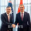 El ministro de Finanzas de Vietnam, Ngo Van Tuan (izquierda), se reúne con el tesorero de Australia, Jim Chalmers. (Foto: Ministerio de Finanzas)