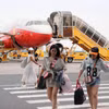 Un avión en el Aeropuerto Internacional Cat Bi, en la ciudad de Hai Phong (Foto: VNA)