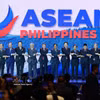 El primer ministro de Vietnam, Le Minh Hung (quinto, por la izquierda), y los jefes de delegación de los países de la ASEAN asisten a la ceremonia de apertura de la 48.ª Cumbre de la ASEAN el 8 de mayo de 2026. (Foto: VNA)