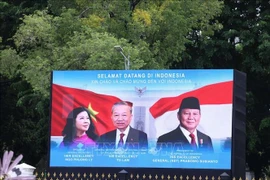 El secretario general del Partido Comunista de Vietnam, To Lam, y su cónyuge realiza una visita de Estado a Indonesia (Foto: VNA)