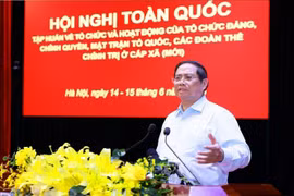 El primer ministro de Vietnam, Pham Minh Chinh, interviene en la cita (Foto: VNA)