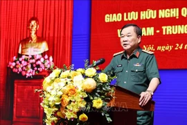 El viceministro de Defensa de Vietnam, coronel general Hoang Xuan Chien, interviene en la cita (Foto: VNA)