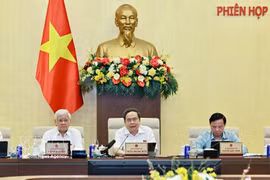 El presidente de la Asamblea Nacional de Vietnam, Tran Thanh Man, interviene en la cita (Foto: VNA)
