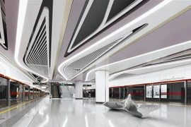 Vista en perspectiva de la estación Tao Dan de la línea 2 del metro (Ben Thanh - Tham Luong) (Foto: VNA)