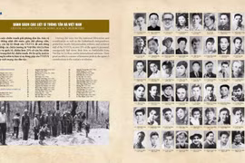 Una página en el libro "8o Años de la Agencia Vietnamita de Noticias" (Foto: Editorial de la VNA)