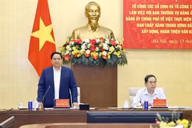 El primer ministro de Vietnam, Pham Minh Chinh, interviene en la cita (Foto: VNA)