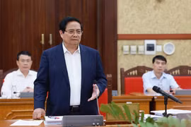 El primer ministro de Vietnam, Pham Minh Chinh, preside la cita (Foto: VNA)