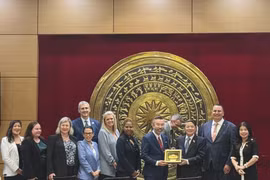 Delegados participantes en la cita (Foto: VNA)