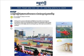 Un artículo del diario Kampuchea Thmey destaca la importancia de la Victoria del 7 de enero (Foto: VNA)