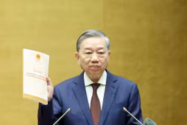El secretario general del Partido Comunista de Vietnam, To Lam, interviene en la cita (Foto: VNA)