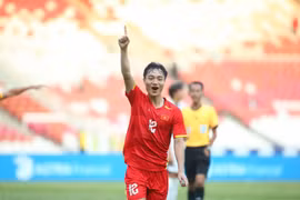El jugador Xuan Bac anotó el segundo gol en el minuto 54 (Foto: VNA)