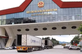 En la puerta fronteriza de Huu Nghi, provincia de Lang Son (Foto: VNA)