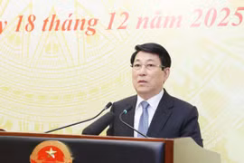 El presidente de Vietnam, Luong Cuong, interviene en la cita (Foto: VNA)