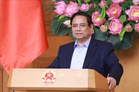 El primer ministro de Vietnam, Pham Minh Chinh, preside la cita (Foto: VNA)