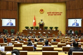 El ministro de Agricultura y Medio Ambiente, Tran Duc Thang, interviene en la cita (Foto: VNA)