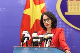 La portavoz del Ministerio de Relaciones Exteriores vietnamita, Pham Thu Hang (Foto: VNA)