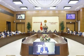 El presidente de la AN, Tran Thanh Man, interviene en la cita (Foto: VNA)