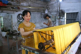 Preservan la tradición de la aldea de hilado de seda Co Chat en Ninh Binh