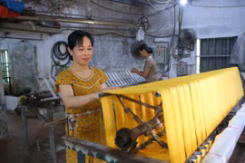 Preservan la tradición de la aldea de hilado de seda Co Chat en Ninh Binh