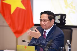 El primer ministro de Vietnam, Pham Minh Chinh, preside la cita (Foto: VNA)