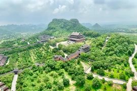 La pagoda Bai Dinh, en la provincia de Ninh Binh, es conocida como la más grande y la que posee más récords en Vietnam en la actualidad. (Foto: VNA)