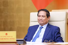 El primer ministro de Vietnam, Pham Minh Chinh, preside la reunión (Foto: VNA)