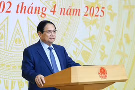 El primer ministro de Vietnam, Pham Minh Chinh, interviene en la cita (Foto: VNA)