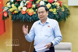 El presidente de la Asamblea Nacional, Tran Thanh Man, interviene en la cita (Foto: VNA)