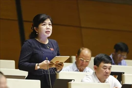 La diputada Nguyen Thi Thu Ha, de la provincia de Quang Ninh (Foto: VNA)
