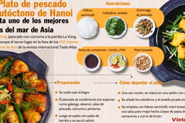 Plato de pescado de Hanoi resulta uno de los mejores platos del mar de Asia