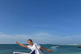 Nguyen Thi Anh Vien protagonizó una destacada actuación en el campeonato de aguas abiertas Oceanman Maldivas 2026 (Foto cortesía de la nadadora)