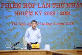 El primer ministro de Vietnam, Le Minh Hung, interviene en la cita (Foto: VNA)