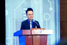 El secretario de la Unión de la Juventud de la Televisión Nacional, Nguyen Hoai Dam (Foto: VNA)