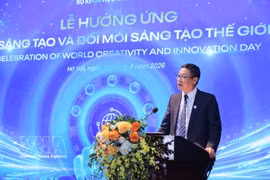 El viceministro vietnamita de Ciencia y Tecnología Le Xuan Dinh pronuncia el discurso de apertura. (Foto: VNA)