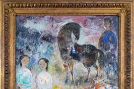 La pintura al óleo "Property of a lady of title" (Propiedad de una dama con título) del famoso pintor vietnamita Vu Cao Dam (1908-2000) (Foto: Sloane Street Auctions)