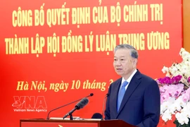 El secretario general del PCV, To Lam, interviene en la cita (Foto: VNA)