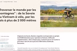 La historia de Bastien Rebotton aparece en la página web de France 3, el canal de televisión nacional de Francia. (Foto: VNA)