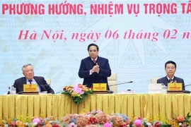 El primer ministro de Vietnam, Pham Minh Chinh, preside la cita (Foto: VNA)