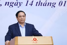 El primer ministro de Vietnam, Pham Minh Chinh, preside la conferencia (Foto: VNA)