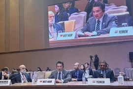 El embajador Pham Hai Anh interviene en la cita (Foto: Ministerio de Relaciones Exteriores de Vietnam)