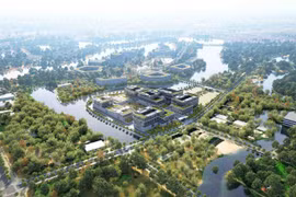 El Centro I+D de Viettel se construirá con una inversión de 10 billones de dongs sobre una superficie de 13 hectáreas en el Parque de Alta Tecnología de Hoa Lac, en Hanoi (Foto: VNA)
