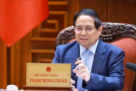 El primer ministro de Vietnam, Pham Minh Chinh, preside la reunión (Foto: VNA)