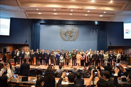 Delegados participantes en la cita (Foto: VNA)