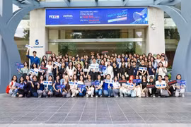 Jóvenes participantes en la actividad (Foto: VNA)