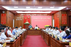El primer ministro de Vietnam, Pham Minh Chinh, interviene en la cita (Foto: VNA)