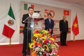 El embajador de Vietnam en México, Nguyen Van Hai, interviene en la cita (Foto: VNA)