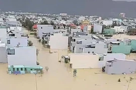 Vista general de la zona inundada en el barrio de Hoai Nhon Dong, provincia de Gia Lai (Foto: VNA)