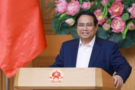 El primer ministro de Vietnam, Pham Minh Chinh, preside la reunión (Foto: VNA)